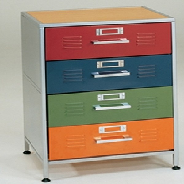 Locker 4 Drawer Dresser