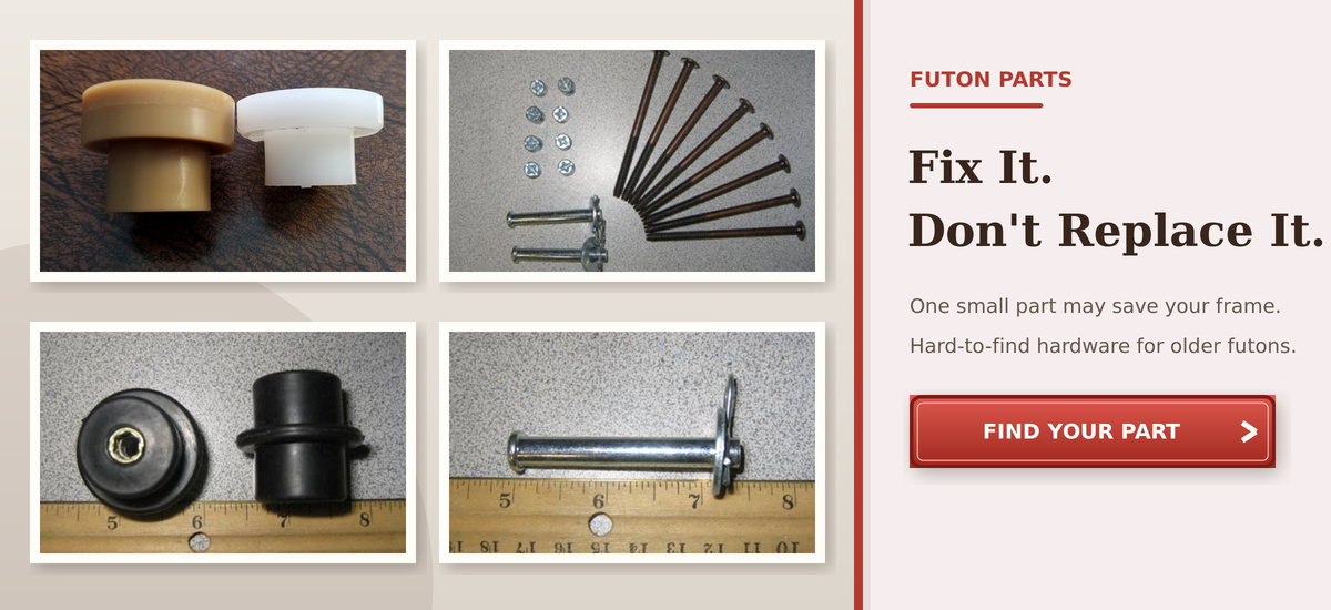 Futon frame parts